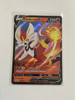 Cinderace V 043/264 Holo Ultra Rare Fusion Strike Pokemon TCG NM - Image 1