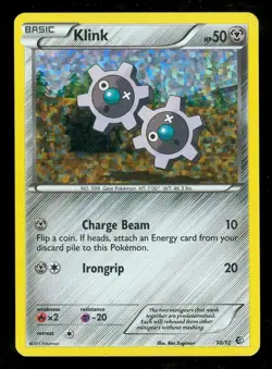 Pokemon KLINK 10/12 - 2011 McDonald's HOLO PROMO - MINOR CORNER BEND - Image 1
