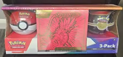 Pokemon Scarlet & Violet ETB and Pokeball Costco 3-Pack Sealed Pokemon TCG - Image 1