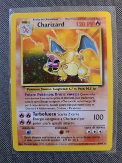 Pokemon Charizard 4/102 Base Set Unlimited Holo - Italian - NEAR MINT - Image 1