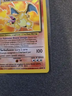 Pokemon Charizard 4/102 Base Set Unlimited Holo - Italian - NEAR MINT - Image 5