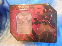 NEW Pokemon TCG Destined Rivals - Team Rocket Mewtwo Tin FACTORY SEALED! - Image 1