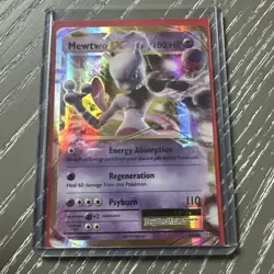 Pokemon TCG Mewtwo EX 52/108 XY Evolutions Extended Art Ultra Rare Holo - Image 1