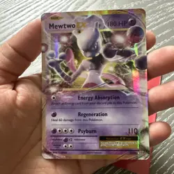 Pokemon TCG Mewtwo EX 52/108 XY Evolutions Extended Art Ultra Rare Holo - Image 2