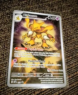 Pokemon Center STAMPED Alakazam 009 Pokemon Mega Evolutions -ETB Promo - Image 1