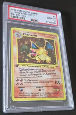 Pokemon Charizard Holo 4/102 Base Set PROXY - Gem Mint 10 Style - Image 4