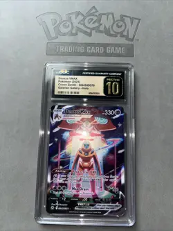 Pokemon Singles Deoxys VMAX GG45/GG70 Crown Zenith Galarian Gallery CGC 10 GOLD - Image 1