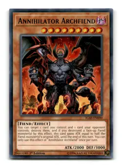 Annihilator Archfiend - IGAS-EN000 1st Edition Rare - YuGiOh-LP - Image 1