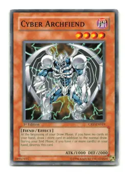 Cyber Archfiend - CRV-EN019 1st Edition - YuGiOh-LP - Image 1
