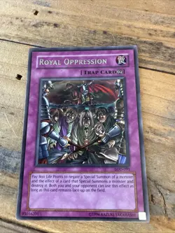 Yu-Gi-Oh! Royal Oppression Rare LOD-091 Legacy of Darkness LP - Image 1