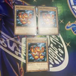Yugioh! Baby Dragon x3 LDK2-ENJ09 Playset NEW Unlimited NM/M - Image 1
