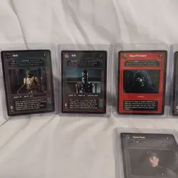 1997 Star Wars CCG Dagobah Limited Rare Character 6 card lot Mint - Image 2