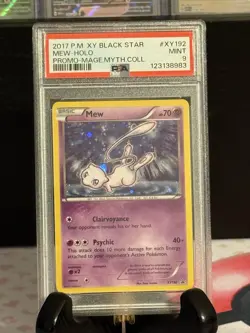 Pokemon Mew EX XY Black Star Promos Holo Card XY192 PSA 9 - Image 1