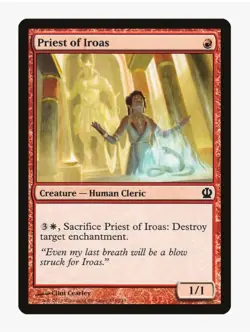 Priest of Iroas | Human Cleric | Theros (THS) | MTG Magic Card | LP - Image 1