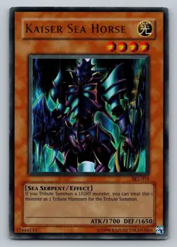 Kaiser Sea Horse Ultra Rare 1996 Yu-Gi-Oh! Trading Card Game Konami YuGiOh - Image 1