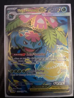 Mega Venusaur EX 155/132 Mega Evolution ENGLISH Pokemon TCG Card NM Ultra Rare - Image 1