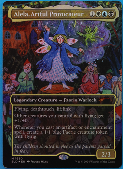 Alela, Artful Provocateur (Secret Lair 1630 Promo) FOIL NM MAGIC CARD (504409) - Image 1