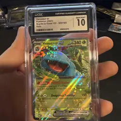 CGC 10 GEM MINT Venusaur Ex 003/165 HOLO RARE 151 Pokemon Card - Image 2