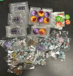 Big Lot Of Pokemon Official Trading Card Game Coin Packs And Dice Sets (S10) - Image 1