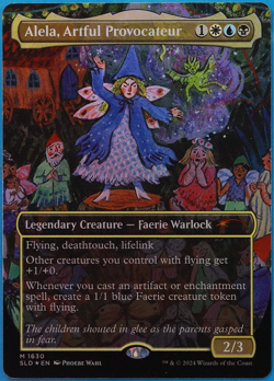 Alela, Artful Provocateur (Secret Lair 1630 Promo) FOIL NM MAGIC CARD (504408) - Image 1