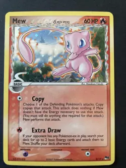 Pokemon Mew Delta Species 3/17 Pop Series 5 Rare Holo Card 2007 - Image 1
