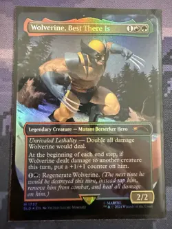 MTG Marvel Secret Lair Wolverine, Best There Is Commander Rainbow Foil Mythic - Image 1