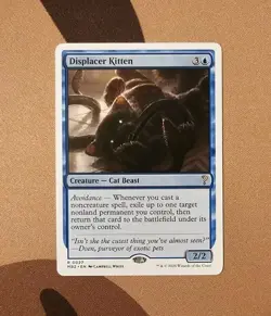 MTG Displacer Kitten (White Border) x1 NM from Mystery Booster 2 - Image 1