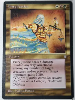 Fiery Justice - Ice Age - Magic the Gathering MTG Nice! - Image 1