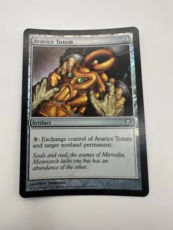 MTG Avarice Totem FOIL Fifth Dawn Unplayed Magic The Gathering NM - Image 1