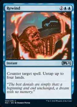 Rewind - Light Play MTG Magic 2021 Core Set - Image 1