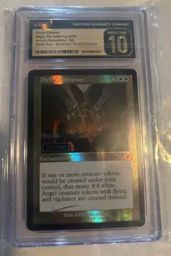 Divine Visitation MTG(Retro Frame)(Serial Numbered) 251/500 Graded PSA 10 - Image 1