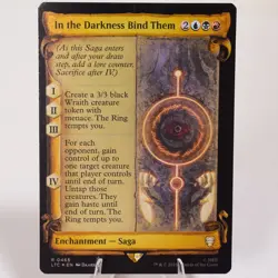 In the Darkness Bind Them Showcase Scrolls Foil Commander LoTR MTG NM - Image 3