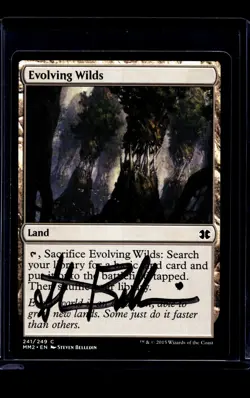 MTG Magic The Gathering Modern Masters AP Artist Proof Auto #241 Evolving Wilds - Image 1