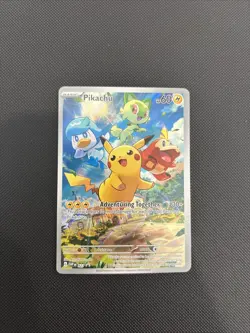 Pikachu 027 Pokemon TCG Scarlet & Violet Black Star Promo NM - Image 1