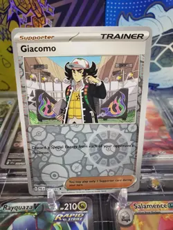 Giacomo 182/193 Reverse Holo Uncommon Pokemon TCG S&V Paldea Evolved - Image 1