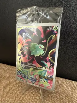 Pokemon Sealed Bulbasaur 133/132 Pokemon TCG Mega Evolution Stamped Promo - Image 2