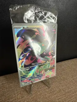 Pokemon Sealed Bulbasaur 133/132 Pokemon TCG Mega Evolution Stamped Promo - Image 3