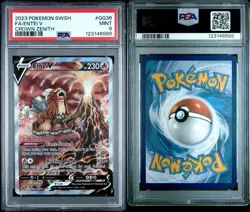 2023 POKEMON SWORD & SHIELD CROWN ZENITH #GG36 FULL ART/ENTEI V PSA 9 - Image 3