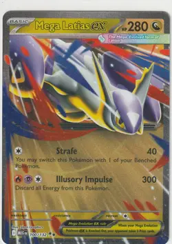 Pokemon Mega Latias ex 100/132 Double Rare Mega Evolution English - Image 1
