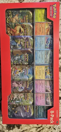 5 Packs of Pokemon TCG Prismatic Evolutions Costco Exclusive Mini Tins 8 Pack - Image 2
