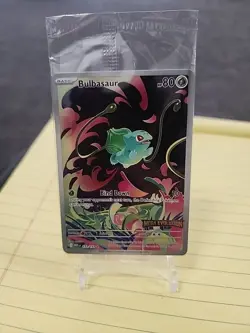 Pokemon Bulbasaur IR Mega Evolution 133/132 English - BOX TOPPER sealed SEALED - Image 1