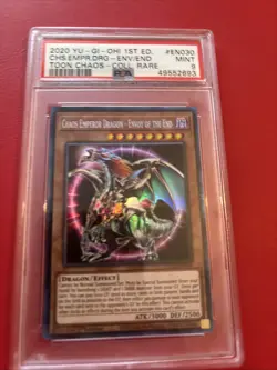 Yugioh Toch Chaos Emperor Dragon Collector Rare Psa 9 1st Edition - Image 1