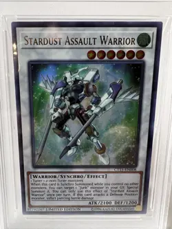 Yugioh Stardust Assault Warrior 2018 Mega-Tins CT15-EN008 Ltd Edition Graded 8 - Image 3