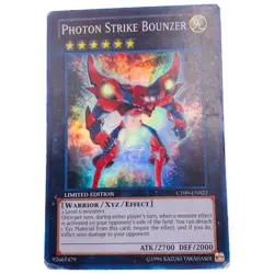 Yugioh- 1X Photon Strike Bounzer - Super Rare - Limited - CT09-EN022 - Poor - Image 1