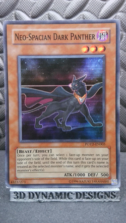 | Yugioh Neo-Spacian Dark Panther POTD-EN005 Super Rare Power Duelist LP/MP | - Image 1