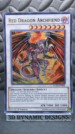 | Yugioh Red Dragon Archfiend LC5D-EN069 1st Edition Ultra Rare NM- 🔥 | - Image 1
