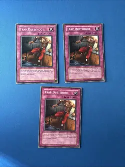3x Trap Dustshoot - PGD-049 Unlimited + 1st Ed - YuGiOh-LP/MP - Image 1