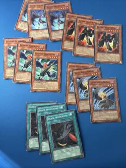 Yugioh RGBT CRMS 1st Ed Blackwing Lot Black Whirlwind 3x - Image 1