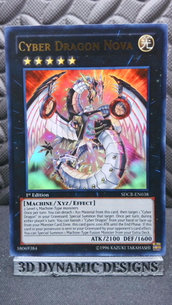 | Yugioh Cyber Dragon Nova SDCR-EN038 1st Edition Ultra Rare NM 🔥 | - Image 1