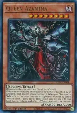 Yugioh! Queen Azamina - SUDA-EN009 - Ultra Rare - 1st Edition Near Mint, English - Image 1